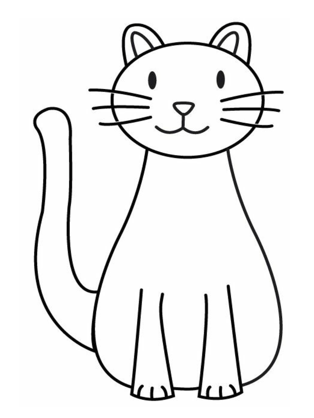 Кошка для рисования для малышей
